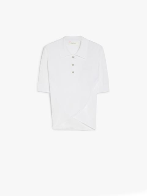 Sportmax SHAKER Cotton crossover top