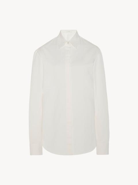The Row Derica Shirt in Cotton and Cashmere
