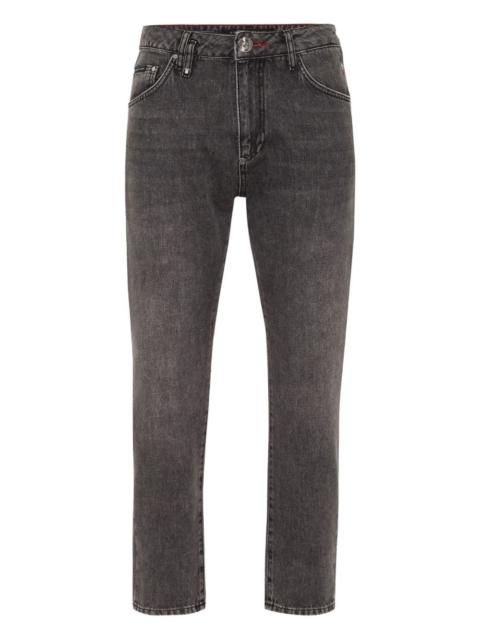 PHILIPP PLEIN Detroit Fit logo-plaque jeans