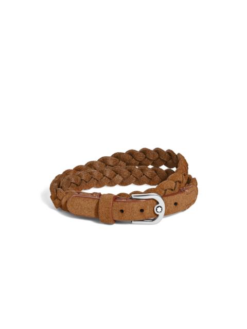 Montblanc HORSESHOE BUCKLE ADJUSTABLE BRACELET IN SUEDE LEATHER