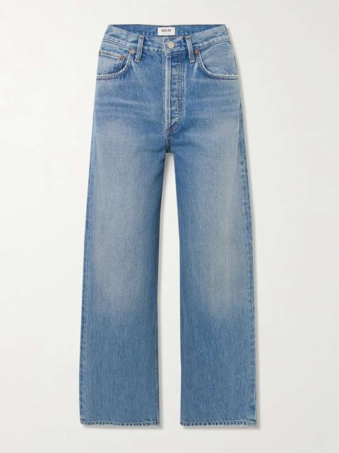 Ren high-rise wide-leg jeans Light denim