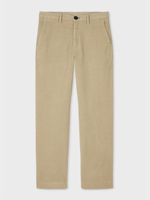 Paul Smith Relaxed-Fit Light Tan Corduroy Trousers