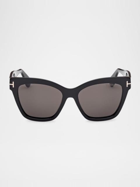 TOM FORD Elvira Cat Eye Acetate Sunglasses
