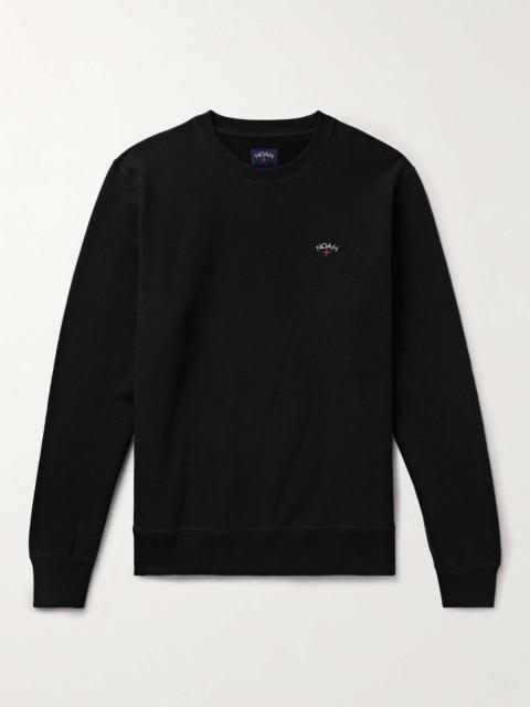 Noah Core Logo-Embroidered Cotton-Jersey Sweatshirt