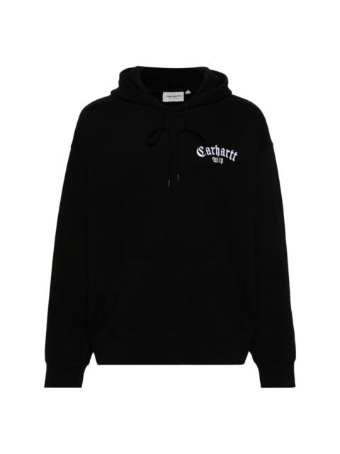 Carhartt logo-embroidered cotton hoodie