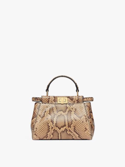 FENDI Beige python leather bag