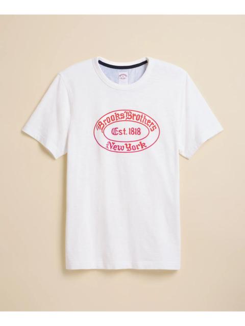 Brooks Brothers Cotton Slub Knit Brooks Brothers Graphic T-Shirt