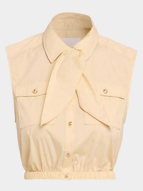 Cinq à Sept Lou Buttoned Poplin Top