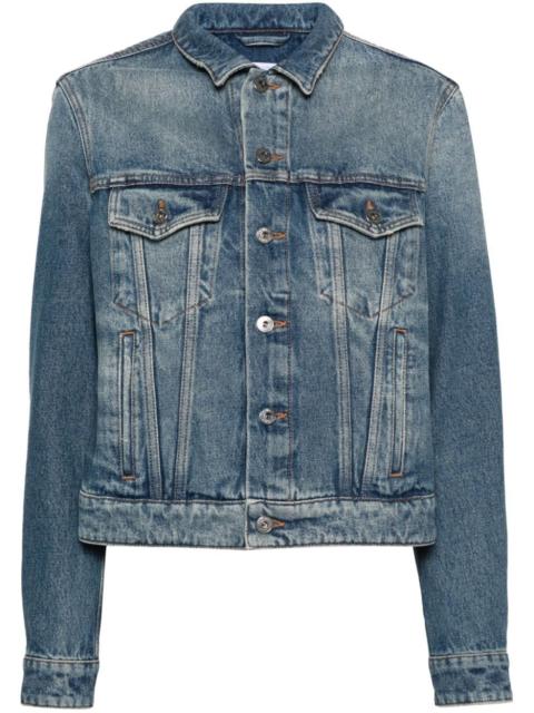 distressed denim jacket