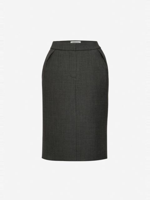 MAGDA BUTRYM Tailored pencil skirt in grey