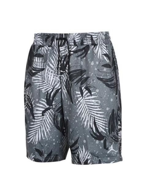 Jordan Air Jordan Jumpman Brown Printing Knit Shorts Black CK5635-010