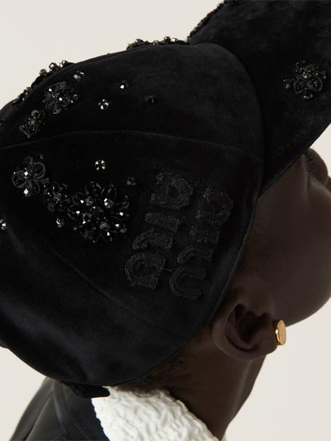 Miu Miu Velvet baseball cap