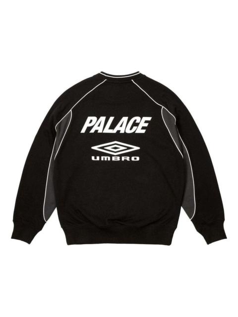 PALACE Palace x Umbro Warm Up Crewneck Sweatshirt 'Black' P26UMCS133