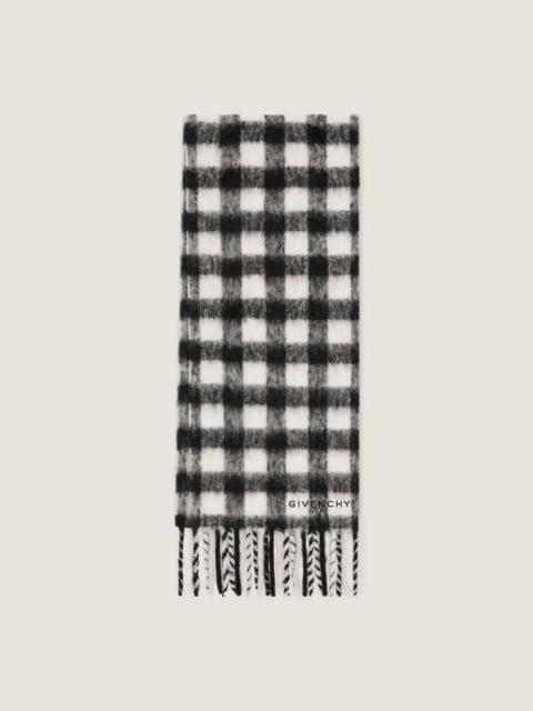 Givenchy CHECKED SCARF IN ALPACA WOOL