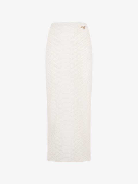 Roberto Cavalli Serpentine Print Skirt
