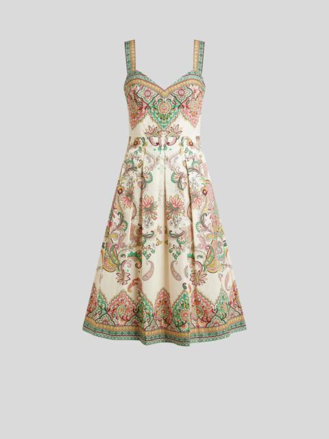 Etro PRINTED COTTON MIDI DRESS
