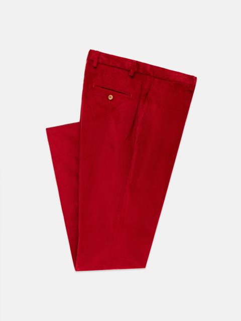 J. PRESS MADE-IN-USA RED WIDE WALE CORDUROY PANT