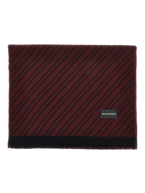 EMPORIO ARMANI JACQUARD WOOL SCARF