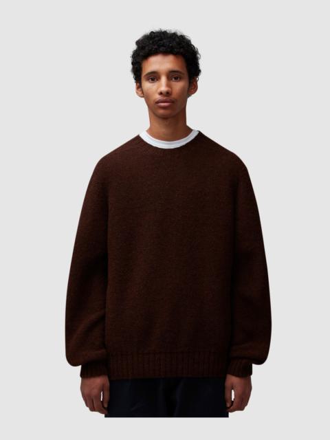 Seamless knitted crewneck