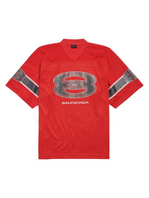 BALENCIAGA Men's American Football T-Shirt - Red