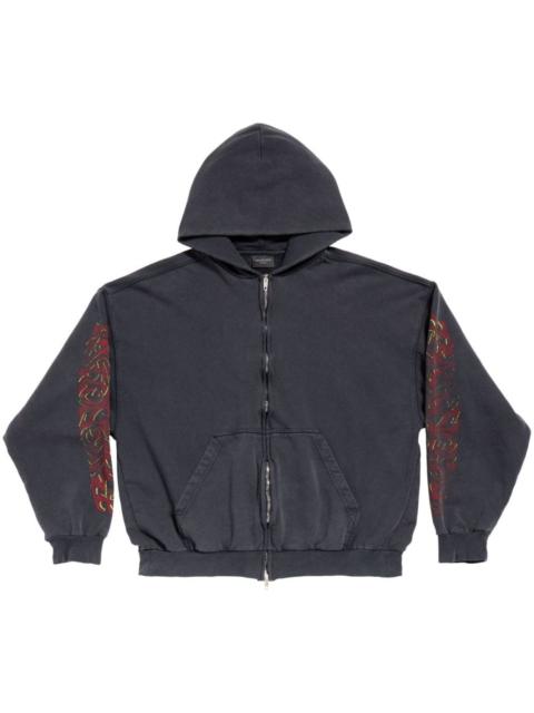 BALENCIAGA Offshore zip-up hoodie
