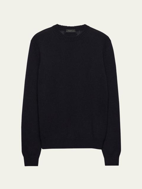 Prada Men's Cashmere Knit Crewneck Sweater
