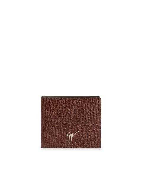 Albert croco-embossed wallet