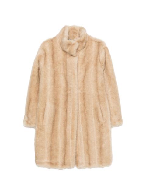 APPARIS faux-fur mid-length coat