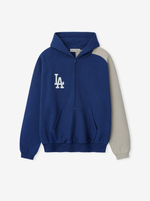 ESSENTIALS Dodgers Raglan Half Zip Sport Hoodie