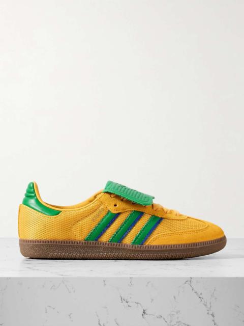 adidas Originals Samba OG mesh, suede and leather sneakers