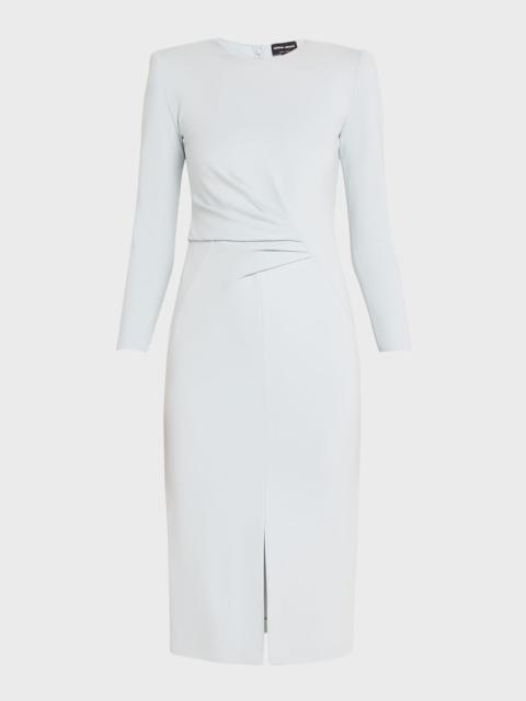GIORGIO ARMANI Milano Jersey Dress with Gathered Waist