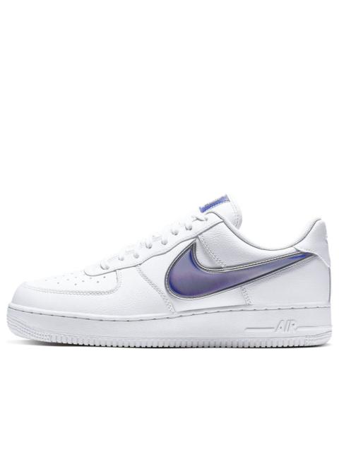 Nike Nike 공기 힘 1 낮은 대형 Swoosh 화이트 레이서 블루