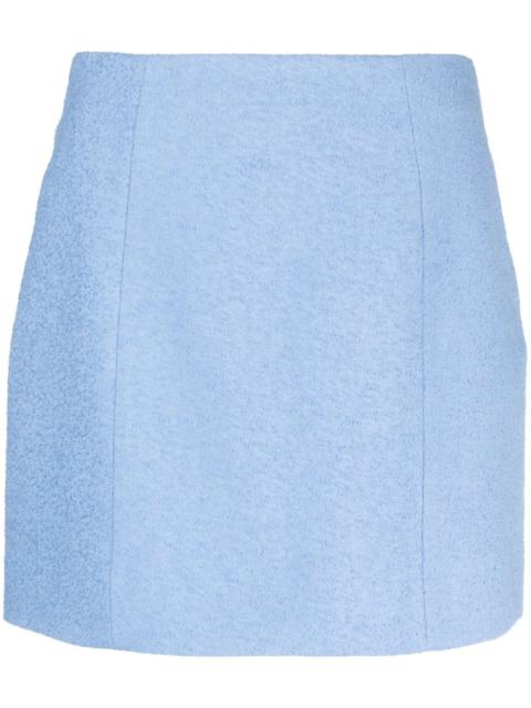 PATOU linen-blend miniskirt