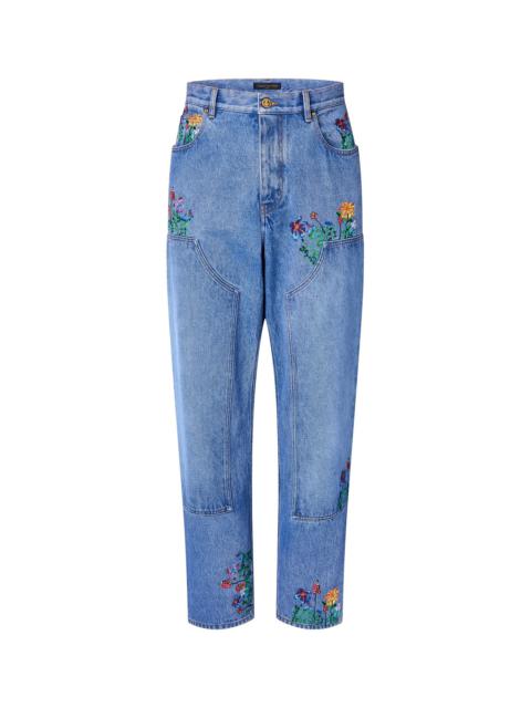 Louis Vuitton Flower Carpenter Denim Pants