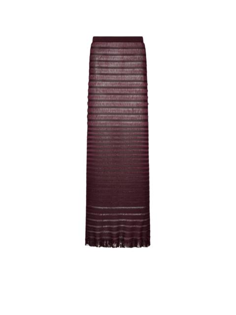 TOM FORD LADDER KNIT LONG SKIRT