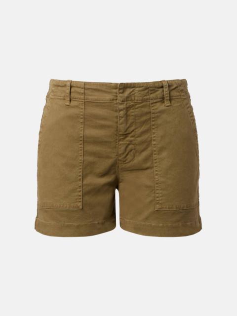 NILI LOTAN Cotton twill shorts