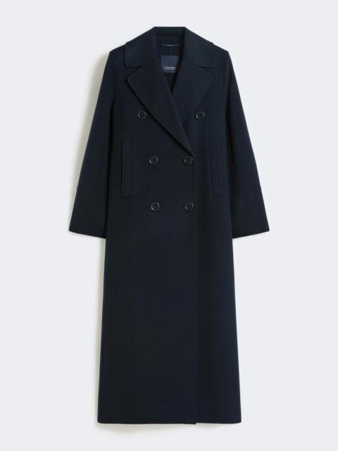 'S Max Mara CUSTODI Long wool coat with half-belt detail - MIDNIGHTBLUE