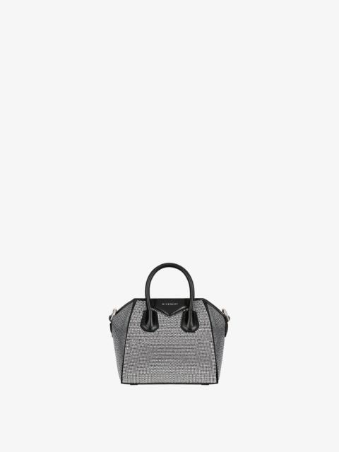 Givenchy MICRO ANTIGONA BAG IN SATIN WITH STRASS