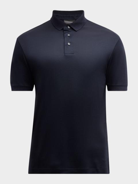 EMPORIO ARMANI Men's Solid Polo Shirt