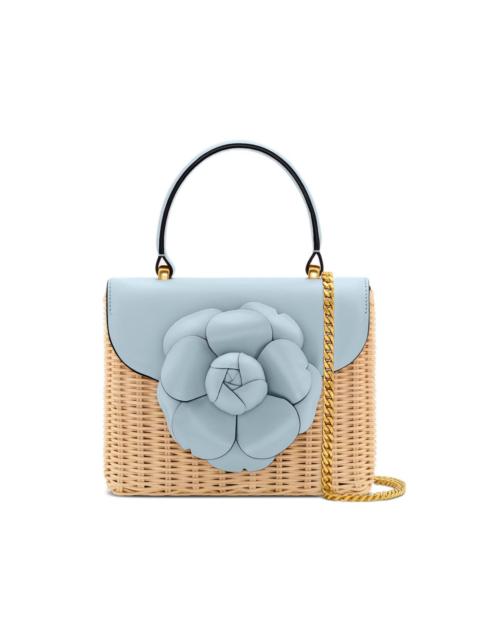 Oscar de la Renta mini TRO flower-appliqué tote bag