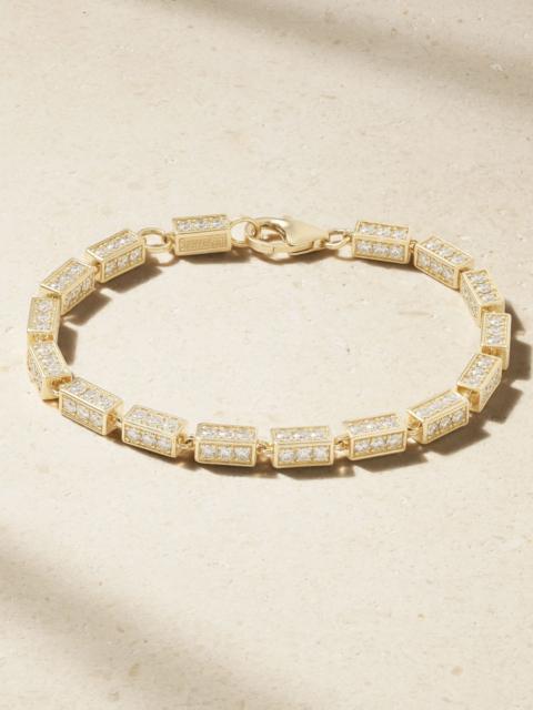 SUZANNE KALAN 18-karat gold diamond bracelet Gold