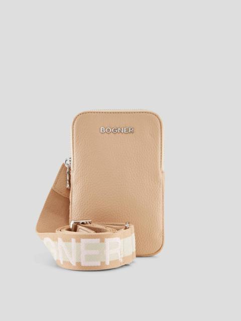 BOGNER ANDERMATT JOHANNA SMARTPHONE POUCH IN BEIGE