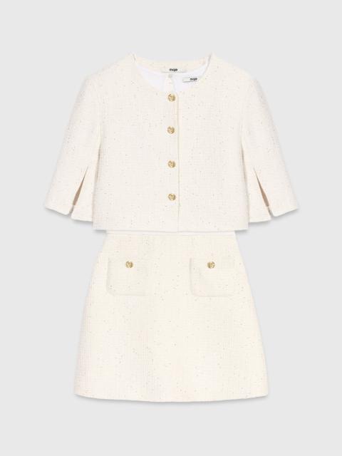 maje 2-in-1 tweed dress