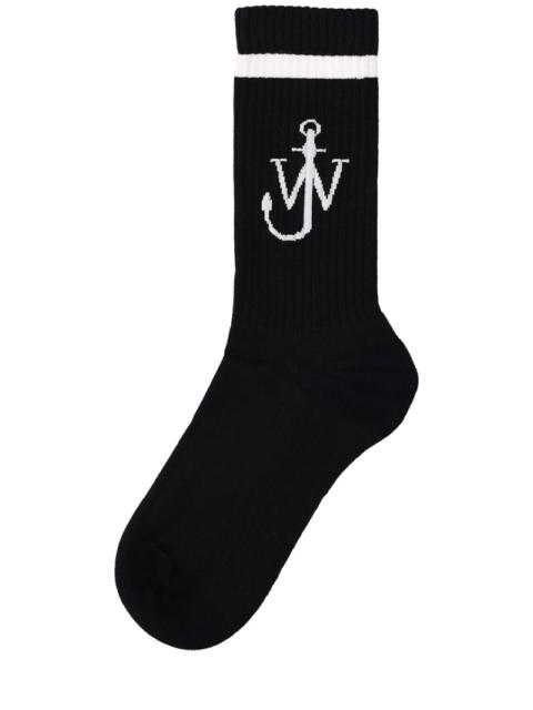 JW Anderson Logo cotton blend socks