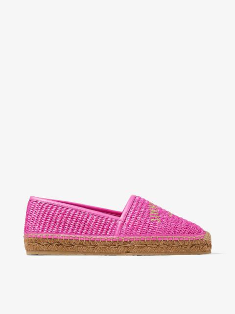 JIMMY CHOO Brie Flat
Fuchsia Jimmy Choo Embroidered Raffia Espadrilles