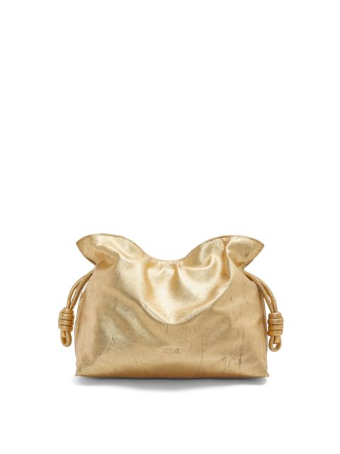 Loewe Flamenco clutch in metallic lambskin