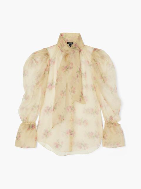 Marc Jacobs FLORAL ORGANZA PUFF BLOUSE