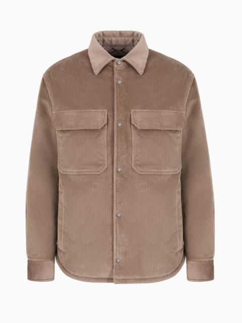 EMPORIO ARMANI Corduroy shirt jacket