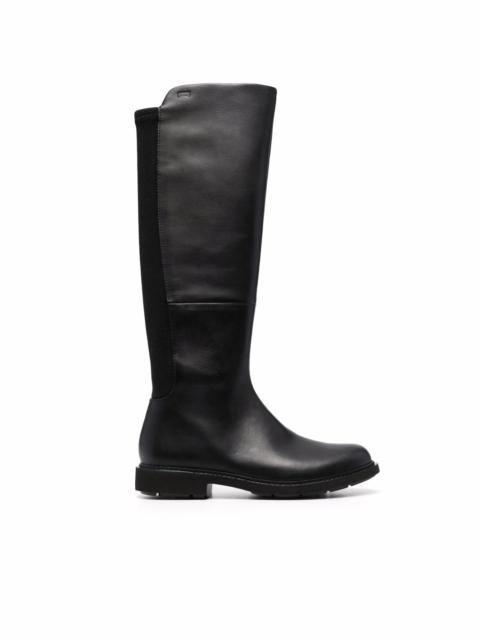 CAMPER knee-length panelled leather boots