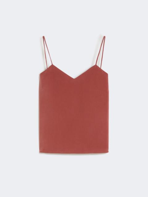 Silk canvas top - TERRA COTTA